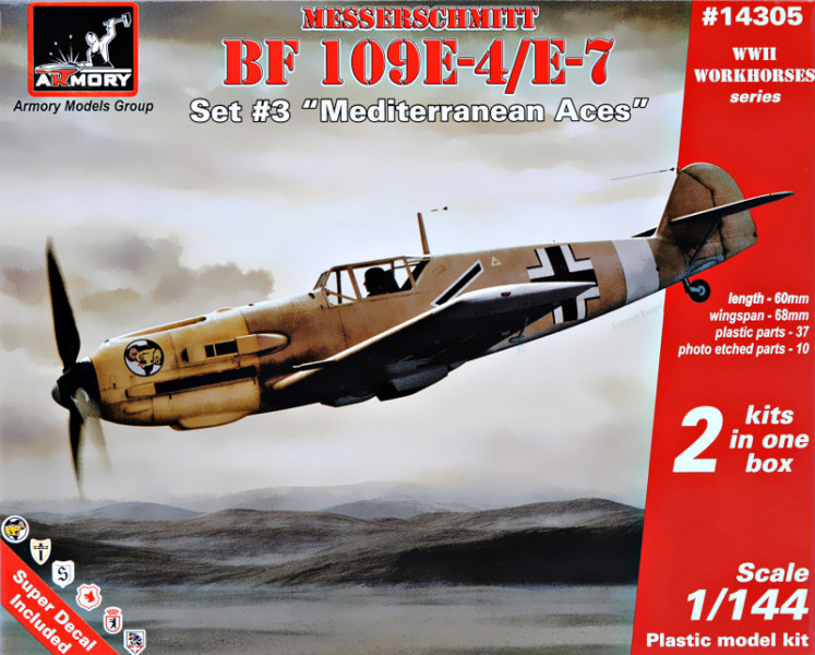  Messerschmitt Bf 109E Mediterranean TO Aces (   ) Armory (AR-14305)