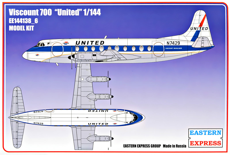  Viscount 700 United Eastern Express (EE144138-06)