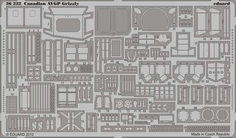  Eduard 1/35  AVGP Grizzly (EDU-36232)