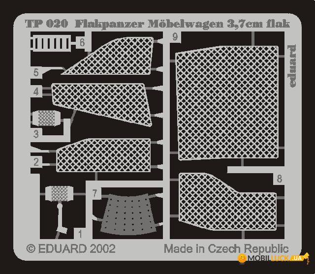  Eduard 1/35 Mobelwag Flak-37 (EDU-TP020)