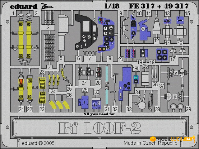  Eduard 1/48 Bf 109F-2 (EDU-49317)