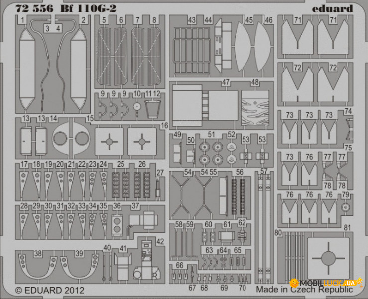  Eduard 1/72 Bf 110G-2 (EDU-72556)