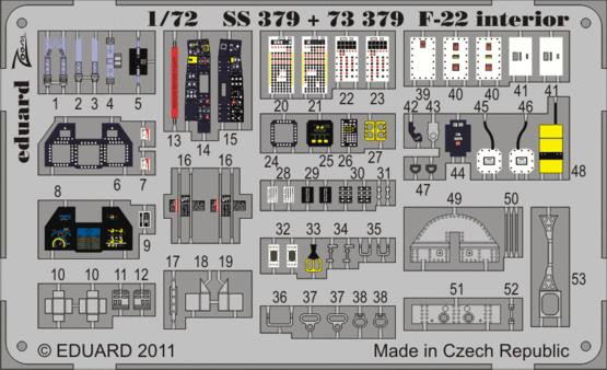  Eduard 1/72 F-22  (EDU-SS379)