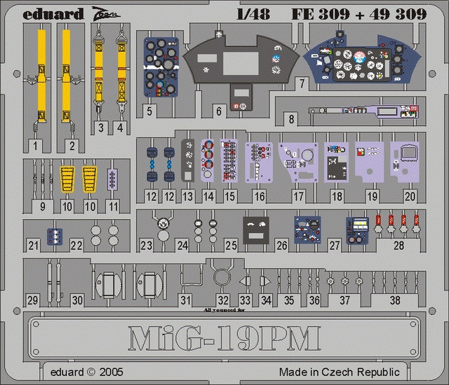  Eduard  1/48 -19 (EDU-49309)