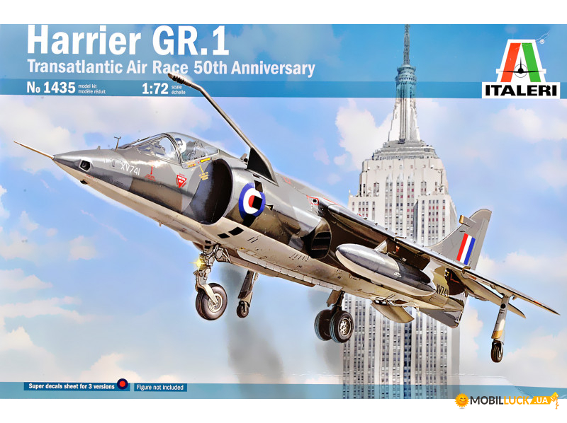  Harrier GR.1 (Transatlantic Air Race 50th Ann) ITALERI (IT1435)