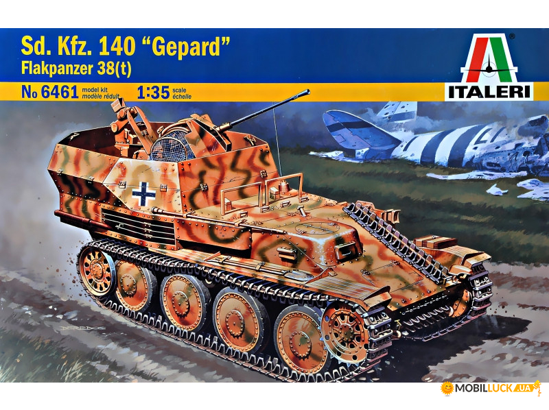  Sd.Kfz. 140 Gepard Flakpanzer 38 (t) ITALERI (IT6461)