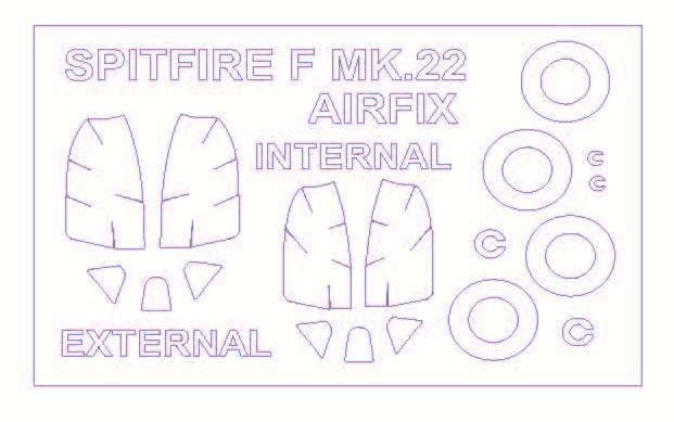    KV Models  Supermarine Spitfire Mk.22 KV Models (KVM72570-01)