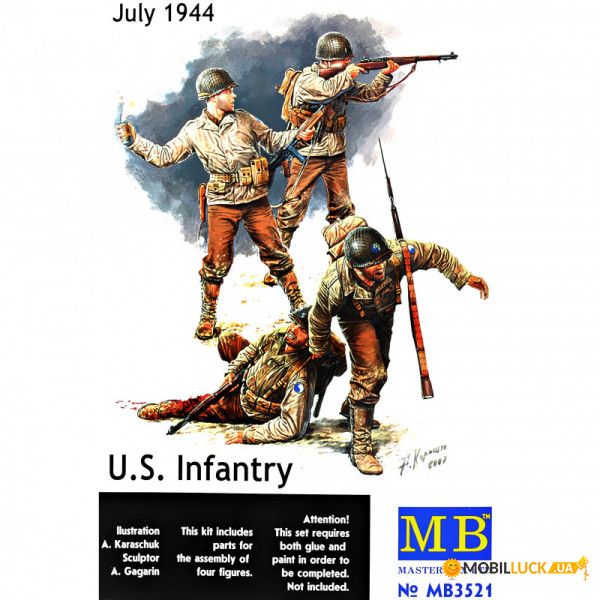 MB3521 US infantry, July 1944 Master Box (MB3521)