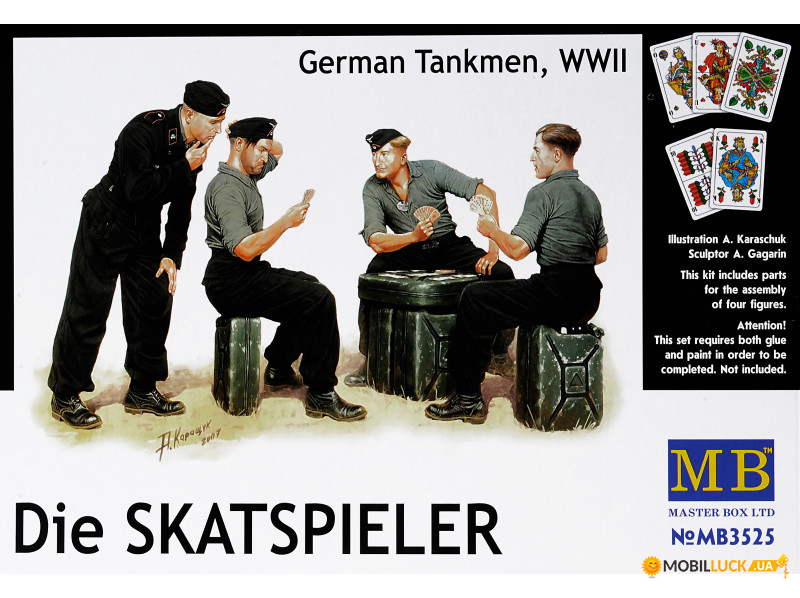 MB3525 Skatspieler WWII German tankmen Master Box (MB3525)