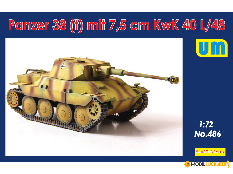   Panzer 38 (t)   7.5 cm KwK 40 l/48 UNIMODELS (UM486)