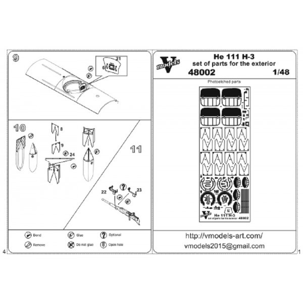  Vmodels He 111 H-3  (Vmodels48002)