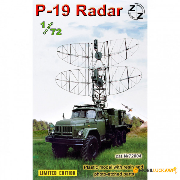 P-19 Soviet radar vehicle, plastic/resin/pe ZZ MODELL (ZZ72004)