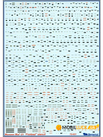 MiG-21 stencil Begemot (BD72021)