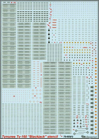  Begemot Tu-160 stencil (BD72023)