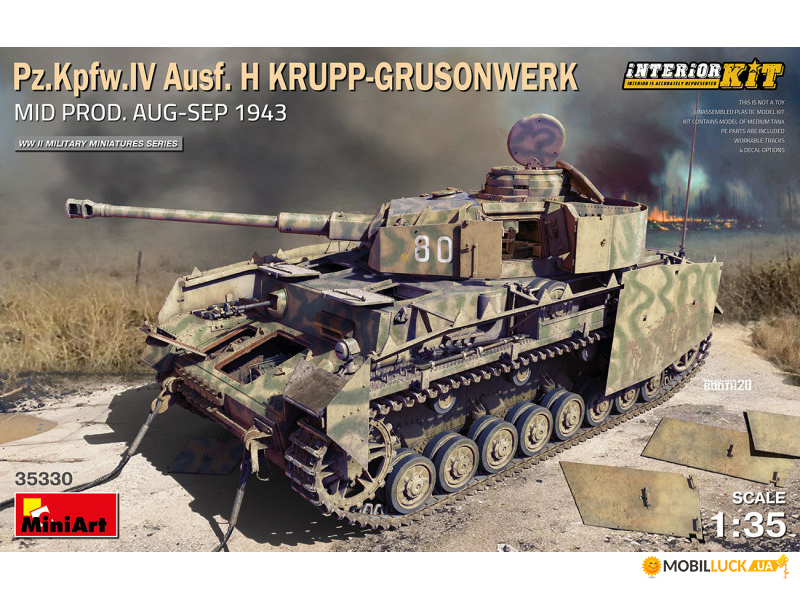  Pz.Kpfw.IV Ausf. H Krupp-Grusonwerk. (   )  -  194 MINIART (MA35330)