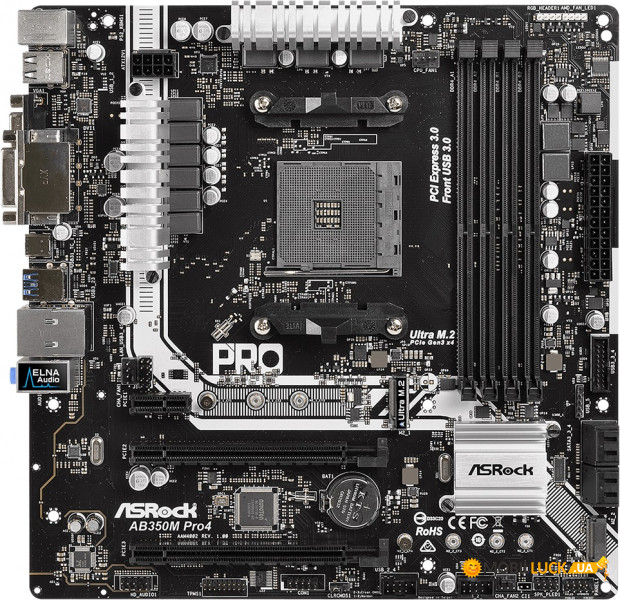   ASRock AB350M Pro4 (sAM4)