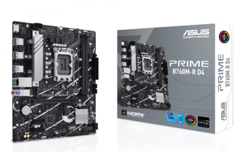   Asus Prime B760M-R D4 Socket 1700