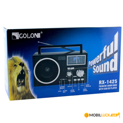    Golon RX 1425 USB FM black