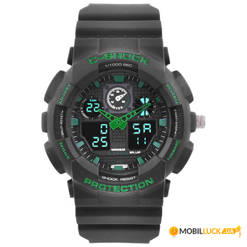   C-SHOCK GA-100 Black-Green,  7  (5269)