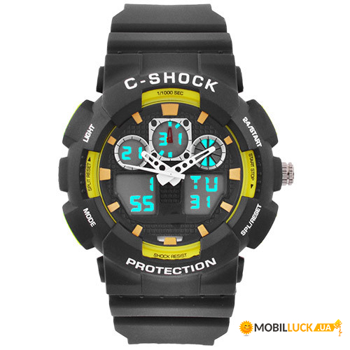   C-SHOCK GA-100B Black-Yellow,  7  (5280)