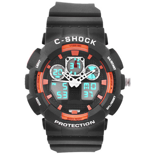   C-SHOCK GA-100B Black-Orange,  7  (5283)