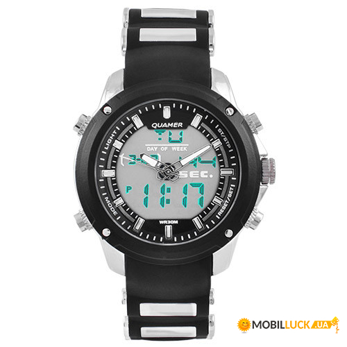   QUAMER 1605,  , dual time, waterproof (5205)