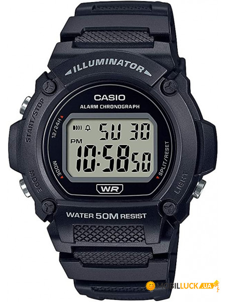  Casio Digital Black (W-219H-1AVCF)