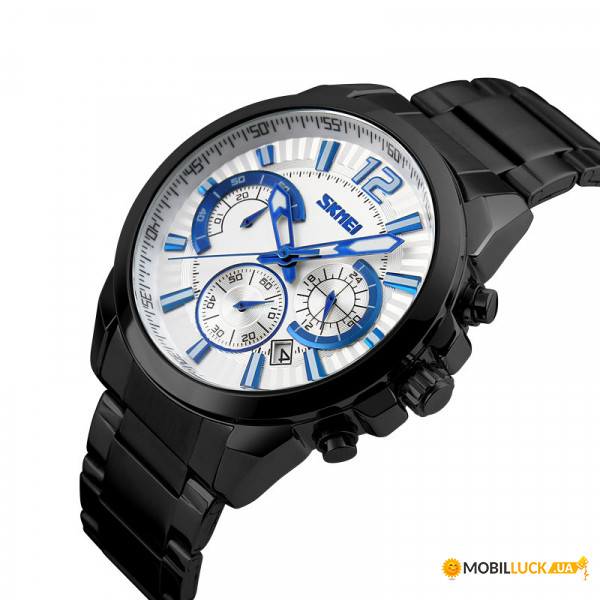   Skmei 9108 Chronograph Black Quartz 3Bar