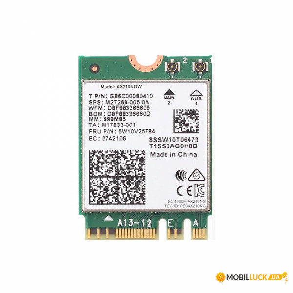 WiFi- Intel  Wireless-AX 802.11AX+BT5.2 AX210 m.2