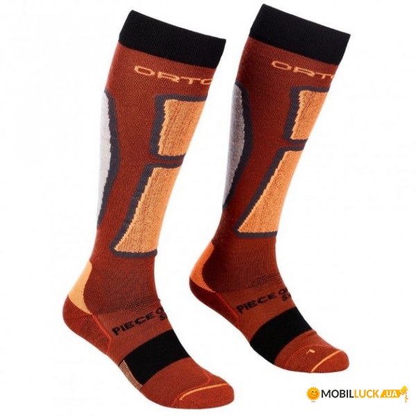   Ortovox SKI ROCKNWOOL LONG SOCKS M clay orange - 42-44 -  (025.001.0109)