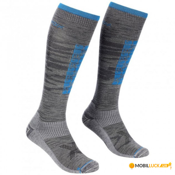    Ortovox SKI COMPRESSION LONG SOCKS M grey blend 45-47   (025.001.0123)