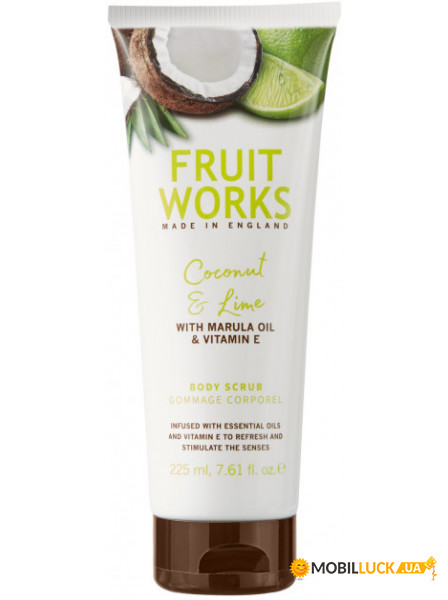    Grace Cole Fruit Works Coconut and Lime 225 