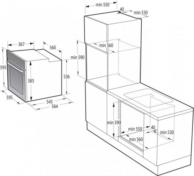   GORENJE BO 6737 E02X (BO3CO6C02-1) (738418)