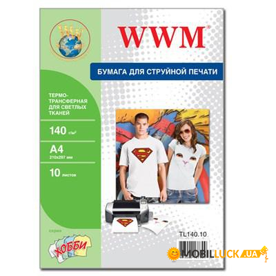  WWM A4 Termotransfers/White (TL140.10)