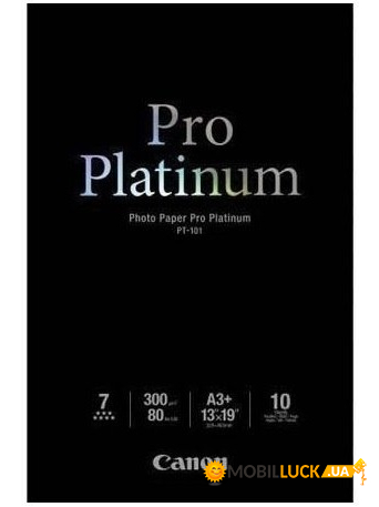  Canon A3 Pro Platinum Photo Paper PT-101, 10 (2768B018)