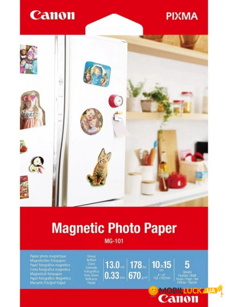  Canon 4*6 Magnetic Photo Paper MG-101, 5 (3634C002)