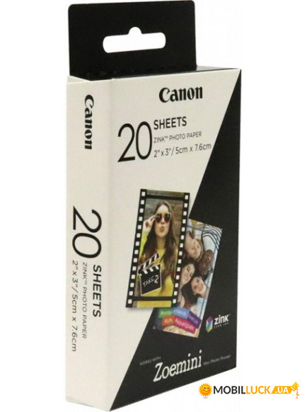  Canon ZINK 2x3 ZP-2030 20  (JN633214C002)