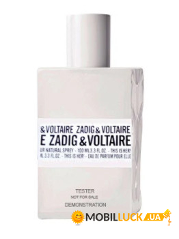   Zadig&Voltaire This Is her 100ml Tester 