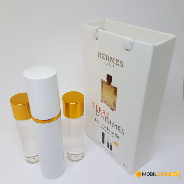   Hermes Terre d`Hermes 3x15ml Trio Bag 