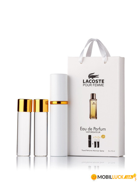   Lacoste Pour Femme 3x15ml Trio Bag 