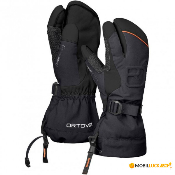   Ortovox MERINO FREERIDE 3 FINGER GLOVE M black raven - S -  (025.001.0143)