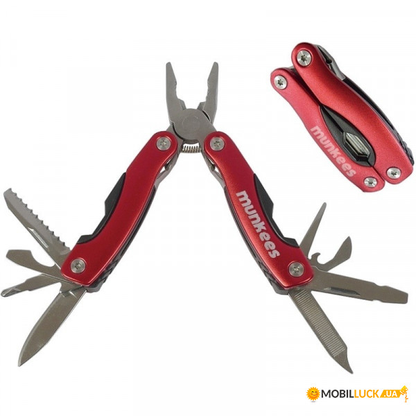 - Munkees SS Multi Tool Red red (2572-RD)