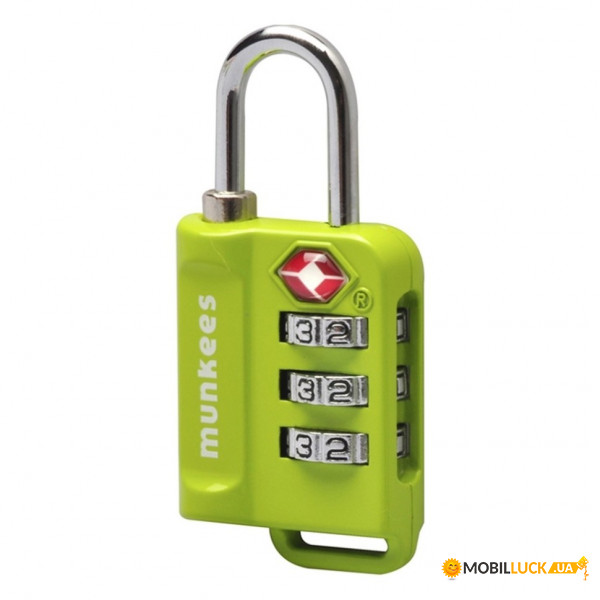 - Munkees TSA Combi Lock lime (3610-LM)