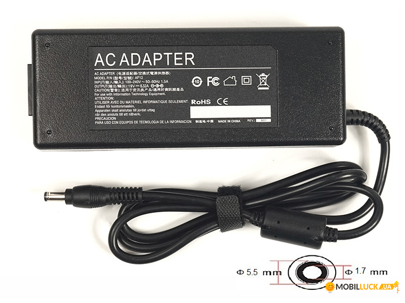     PowerPlant ACER 220V, 19V 120W 6.32A (5.5*1.7)