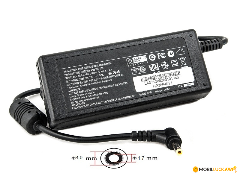     PowerPlant HP 220V, 19V 30W 1.58A (4.0*1.7)