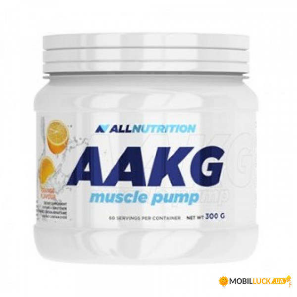   All Nutrition Aakg Muscle Pump - 300g Natural 100-44-8565481-20