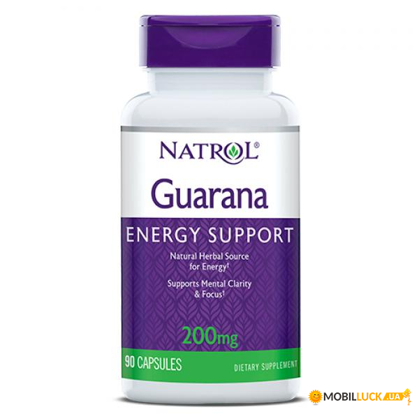  Natrol Guarana 200 mg 90 caps 100-78-1717696-20