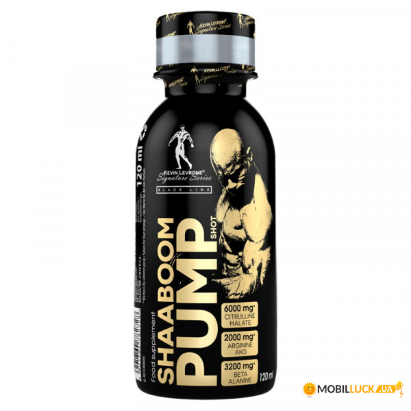 Pre-workouts Kevin Levrone Shaaboom Pump shot 120  -