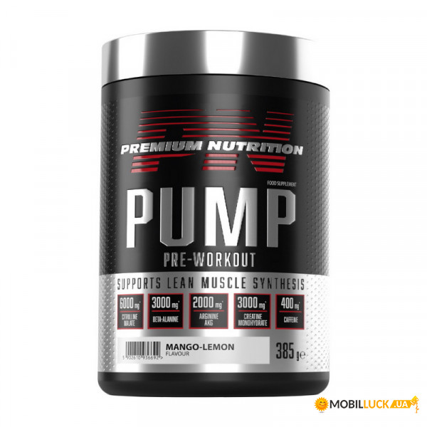  Premium Nutrition Pump Pre-Workout 385 g apple