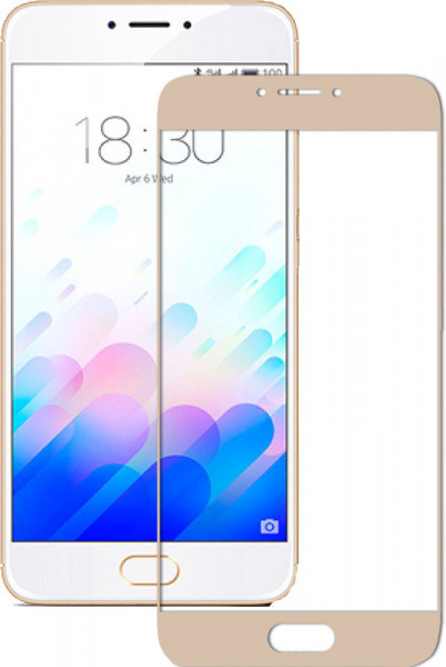   Mocolo 2.5D Full Cover Tempered Glass Meizu MX6 Gold #I/S